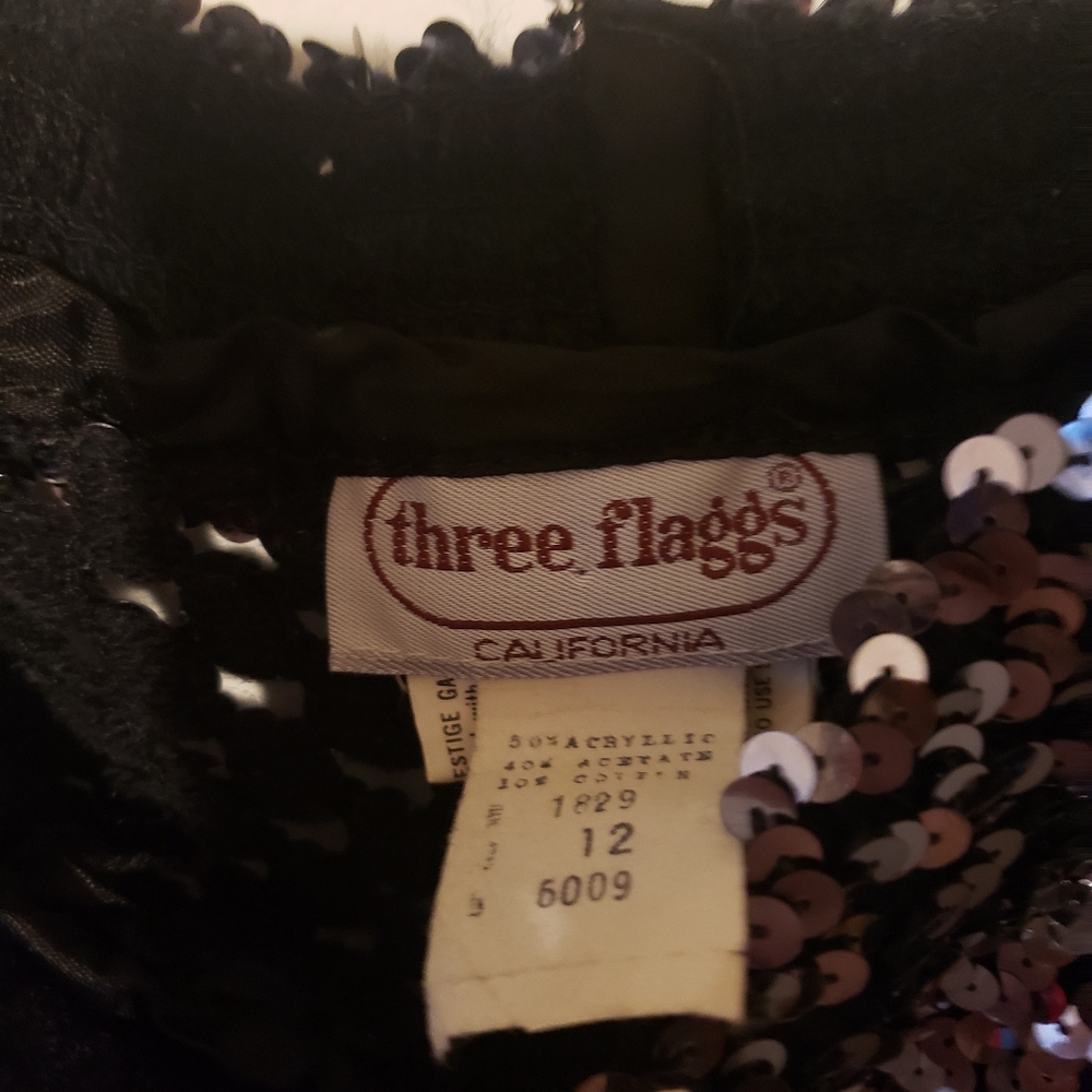 Vintage Three Flags California Sequin tank top - Picture 3 of 4